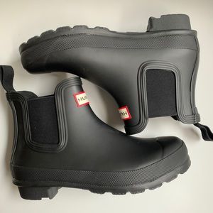 Hunter Black Chelsea Boots